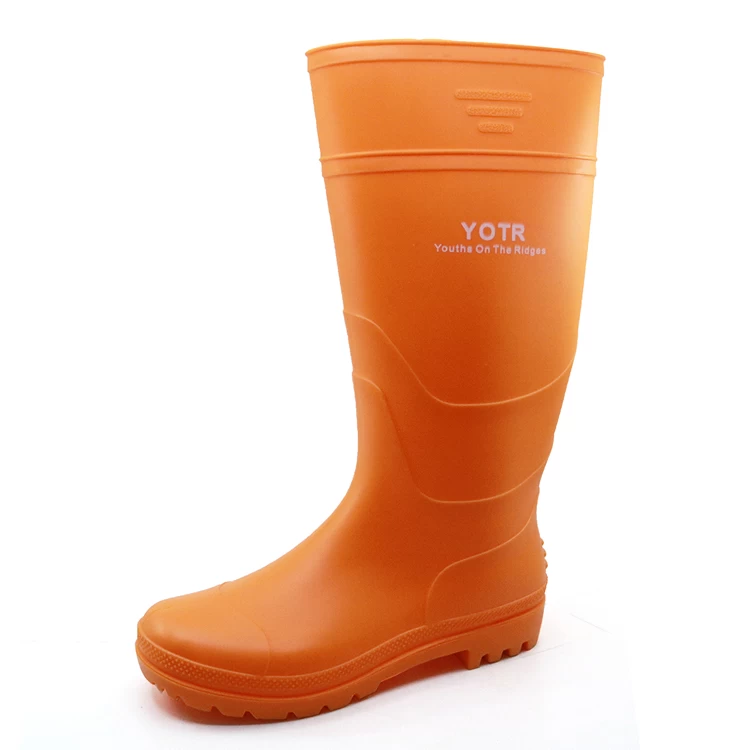 101-9 impermeável não segura barato leve pvc botas de chuva