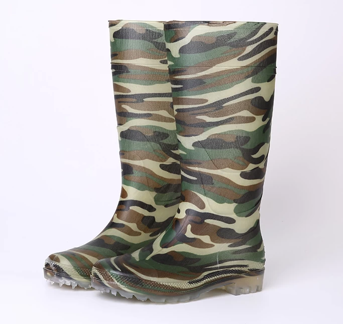 101 non safety camouflage pvc rain boots
