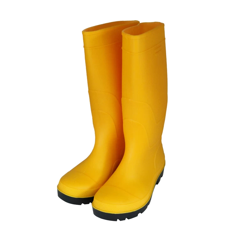 109-Y yellow safety wellington rain boots $4
