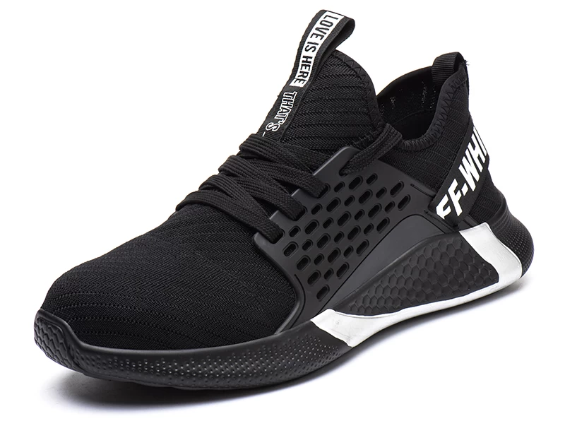 803 Noir Lumière Poids Toe Puntron Perfection Hommes Respirant Sneakers Santé Chaussures de sécurité