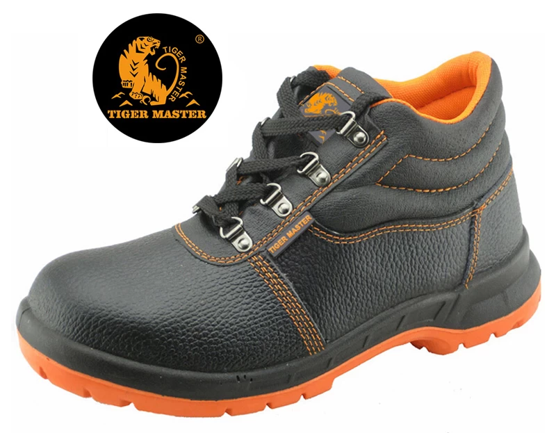 8055R couro de búfalo biqueira de aço sapatos de segurança industrial qatar