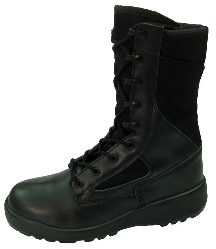 99029 черный натуральная кожа вулканизированной военные армейские ботинки