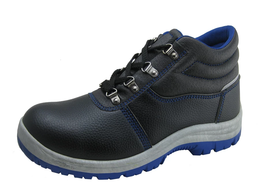 Artificial leather pvc sole work safety shoe with reflective stripe