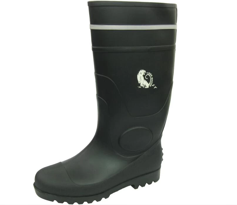 BBS safety pvc rain boots with reflective stripe