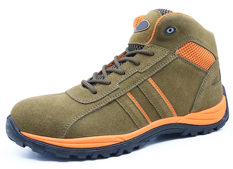 BTA022 High ankle pu injection oil acid resistant work shoes safety