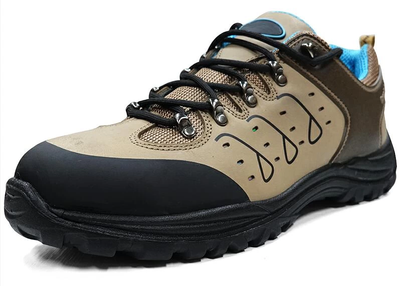 BTA036 Sapatos de trabalho em couro nobuck resistente ao deslizamento de óleo dedo composto