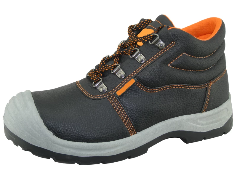Big toe PU artificial leather PVC sole cheap safety shoes