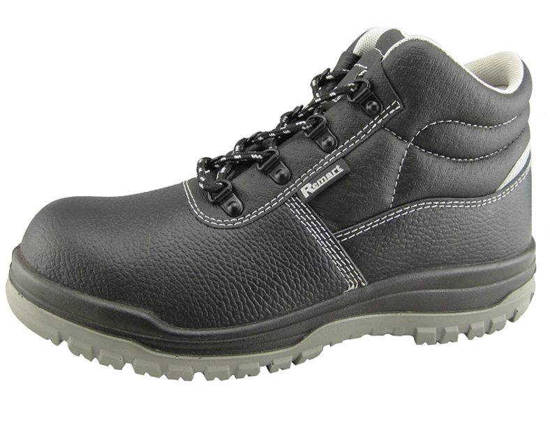 Buffalo embossed leather PU injection safety shoes for USA