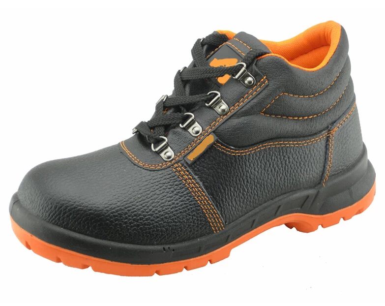 Buffalo leather PU injection industrial safety shoes