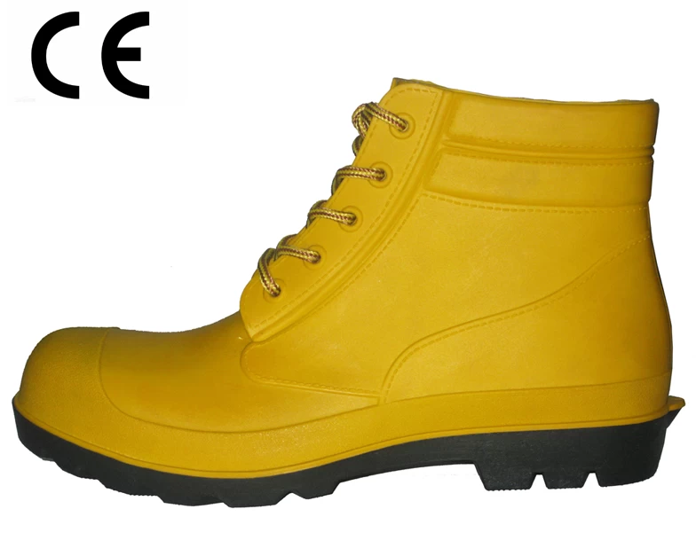 CE EN ISO 20345 botas de seguridad S5 tobillo de PVC