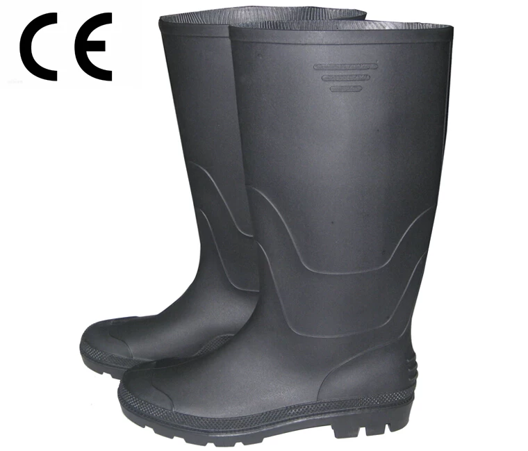 CE standard lightweight plastic PVC rain boots