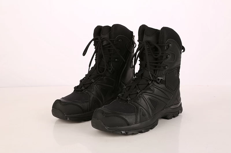 Cemented EVA rubber sole army combat boots