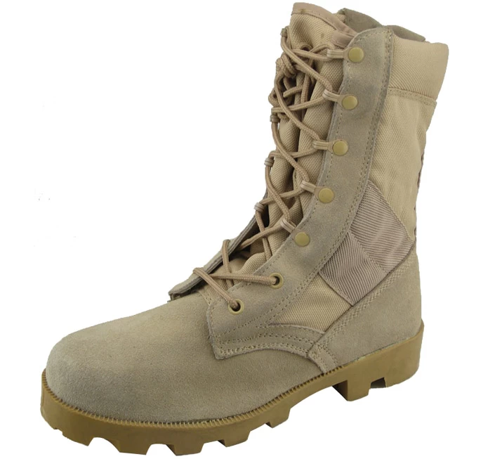 caoutchouc en cuir suédé cimenté sole desert boots militaires