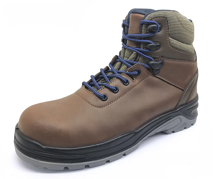 ENS007 CE standard en cuir en acier des orteils bottes hommes
