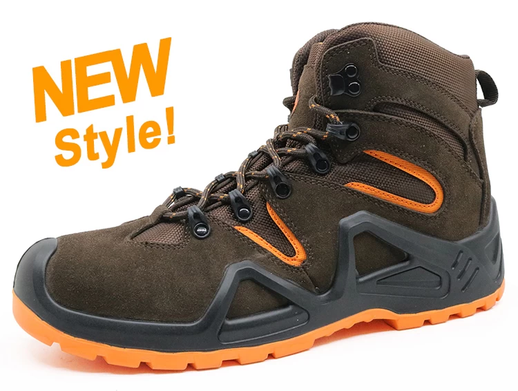 ENS019 novo estilo camurça desporto de couro caminhadas sapatos de segurança itália