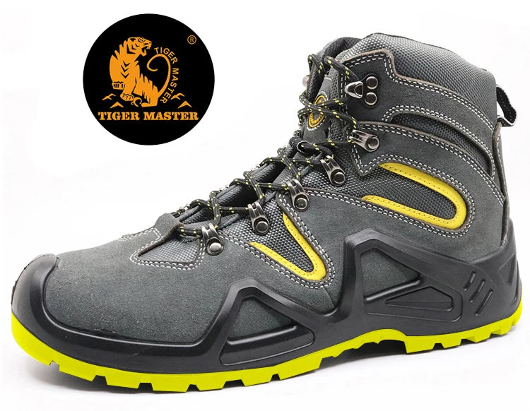ENS021 PU注塑绒面革登山运动安全靴