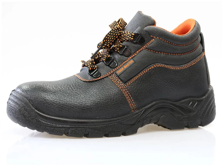 FOB USD 5,90 pro Paar echtes Leder PU Sohle billig Safety Shoes