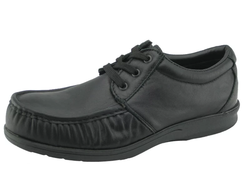 Full grain leather rubber sole cemented administrative shoes