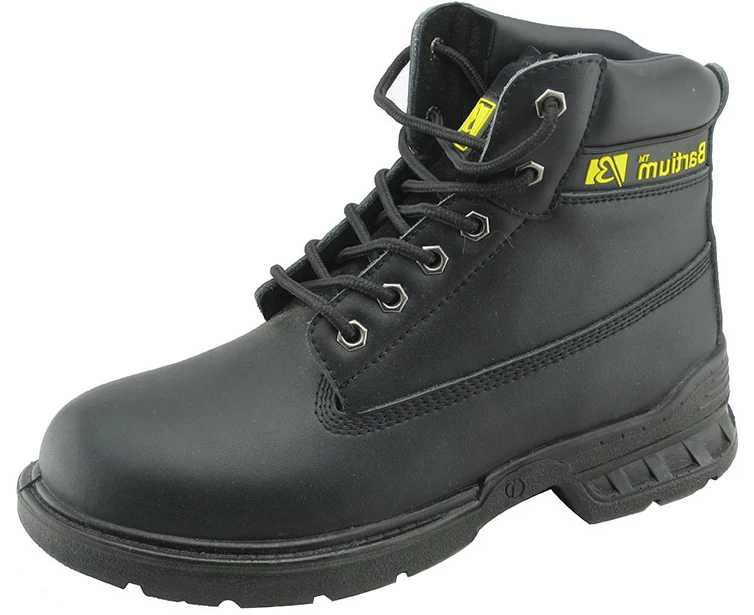 Genuine leather PU sole work safety boots