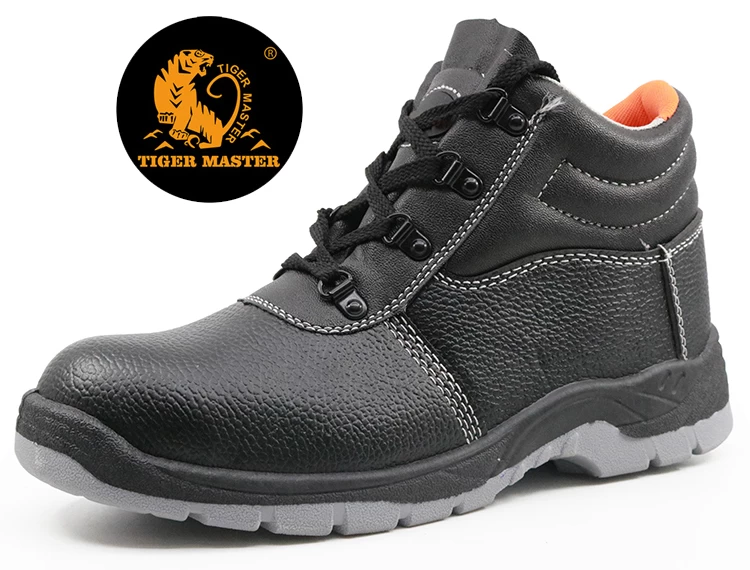 HS2019 zapatos de seguridad para el sitio de construcción con puntera de acero barata para trabajadores