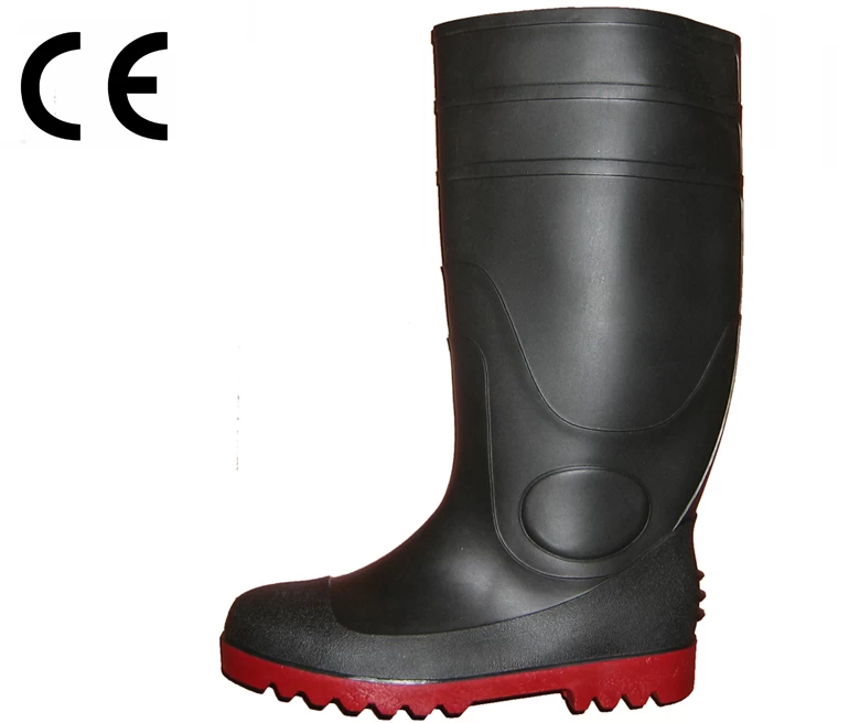Tem botas de chuva CE certificado mineiro de segurança PVC