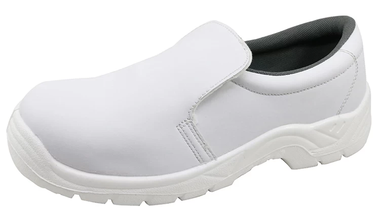 KS002超细纤维皮革CE钢脚趾厨房安全鞋
