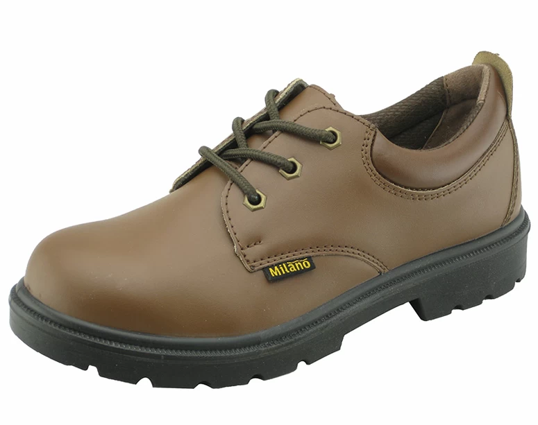 Leather upper PU sole steel toe milano brand safety shoes