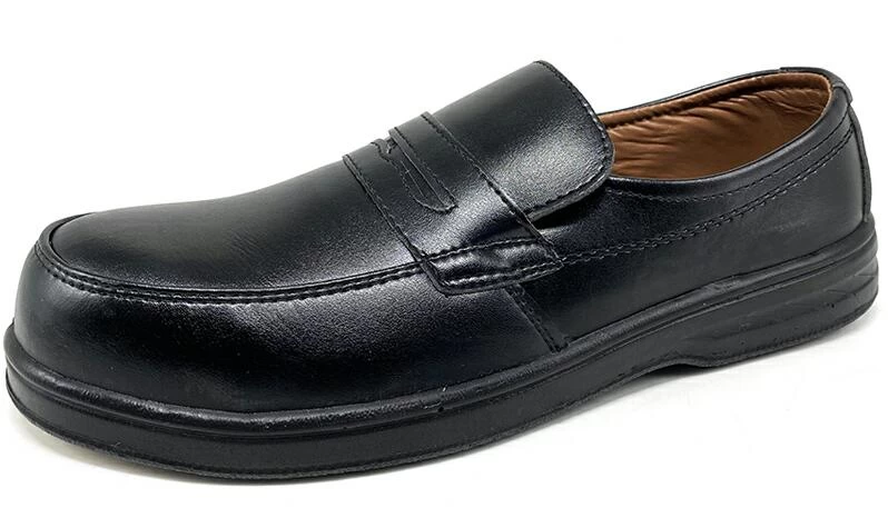 M006 Biqueira leve de composto não metálico sem renda sapatos de segurança executivos para homens