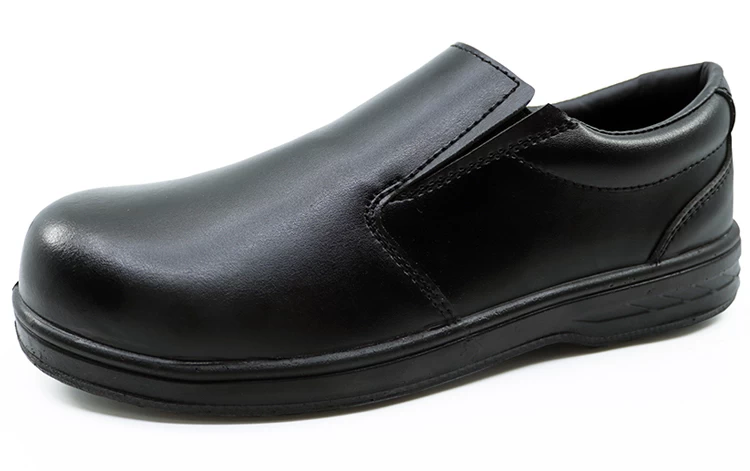 M010 Black composite toe cap anti static executive safety shoes