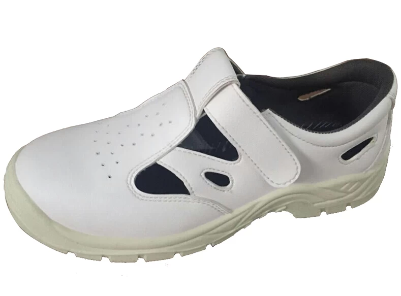 Microfiber leather waterproof kitchen safety shoes