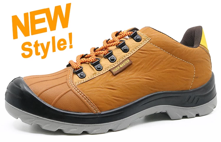 N0180 Genuine leather steel toe anti static safety jogger shoes work safety