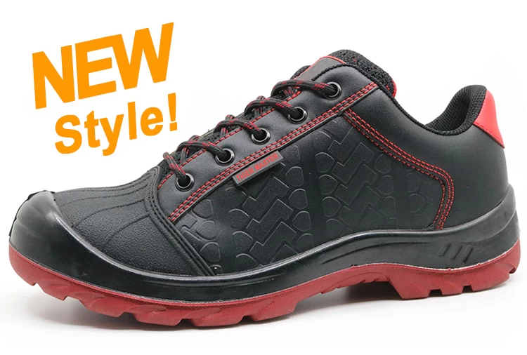 N0181 genuine leather fiberglass toe safety jogger work shoes