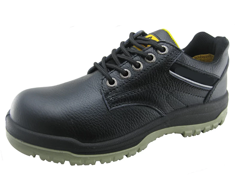 New style low cut genuine leather PU sole working safety shoes
