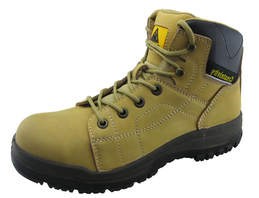 PU nubuck leather PU sole mining safety shoes