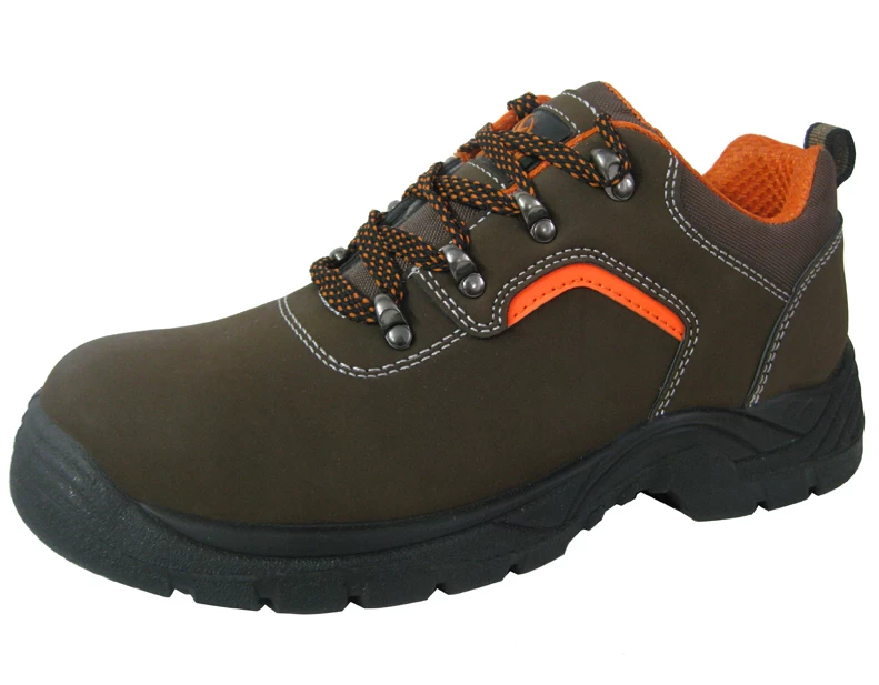 PU nubuck leather pu sole industrial safety shoes