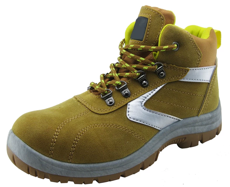 PVC injection microfiber leather cheap safety shoes
