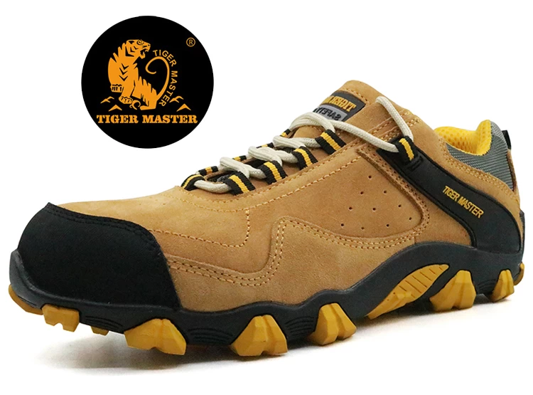 RB1093 suede leather rubber sole CE steel toe cap stylish sport safety shoes