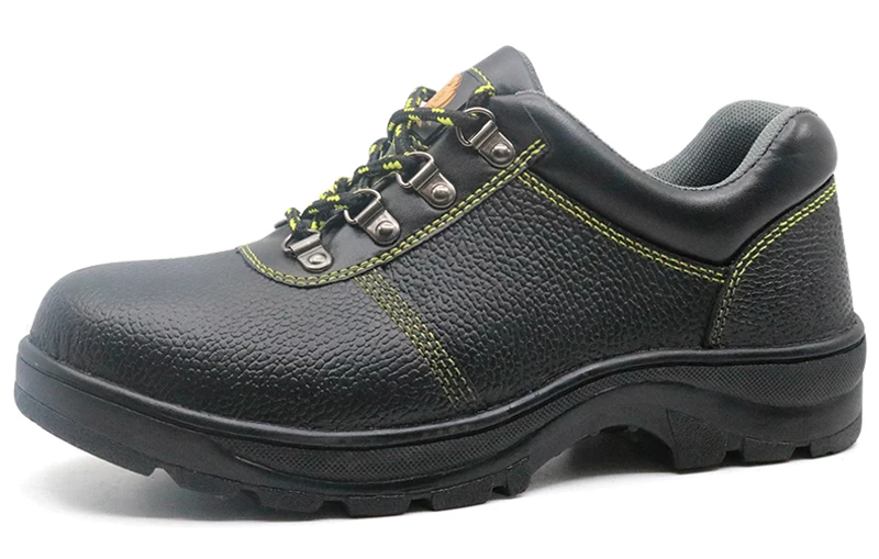 RB110L Puntera de acero suela de cuero superior de goma antideslizante zapatos de seguridad
