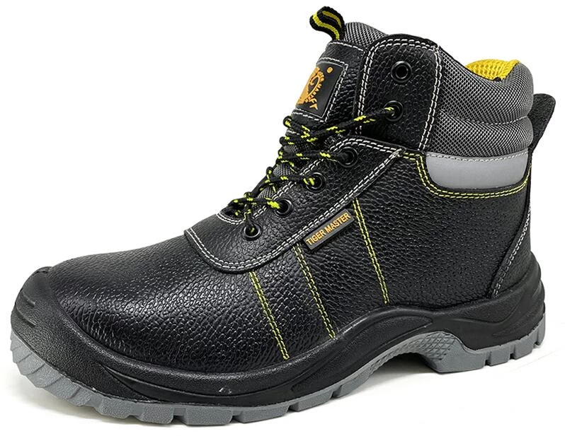 Sapatos de segurança do trabalho no local da construção à prova de perfuração do dedo do pé de aço preto SD3050