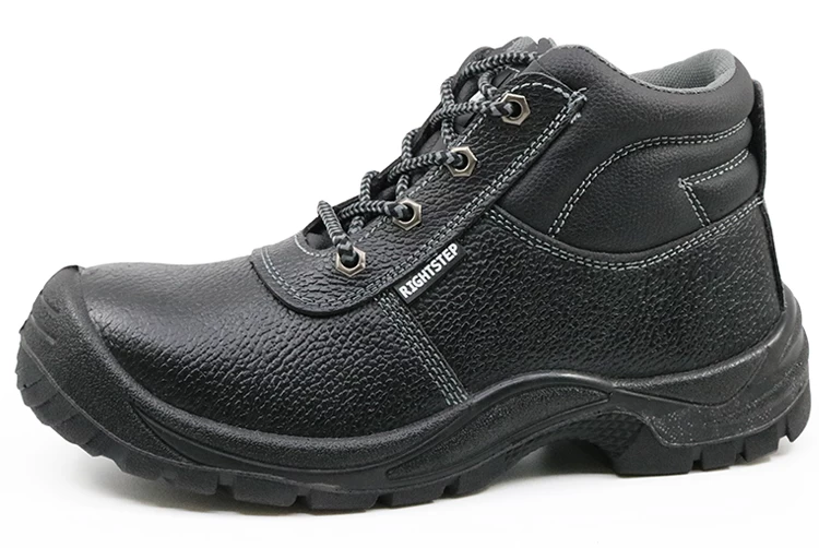 SD5002 Black leather steel toe industrial esd safety shoes qatar