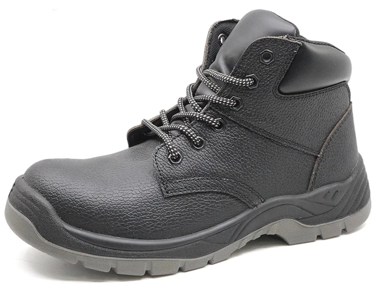 SD5060 Non slip leather steel toe cap construction site work shoes for men