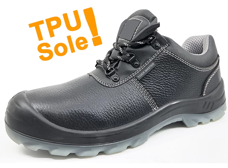 SJ0172T waterproof anti static genuine leather tpu sole S3 SRC safety shoe