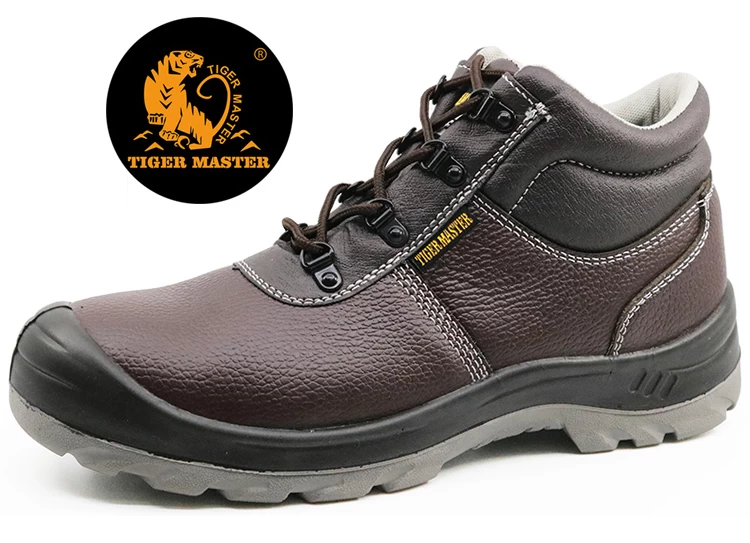 SJ0189 CE approved steel toe cap leather safety jogger work shoes