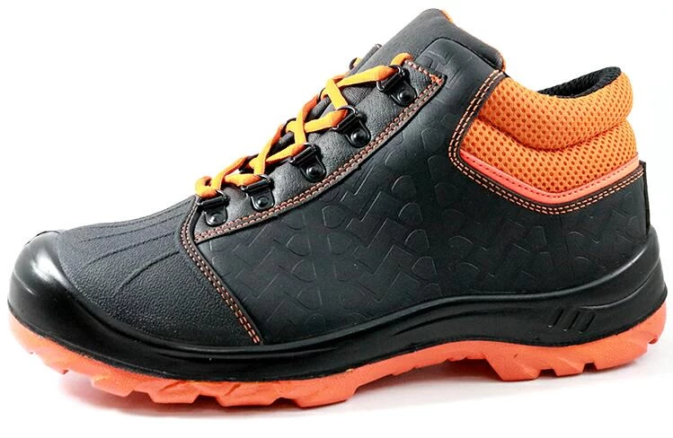 SJ0220 CE aprovado antiderrapante anti estática de couro sapatos de segurança industrial biqueira de aço
