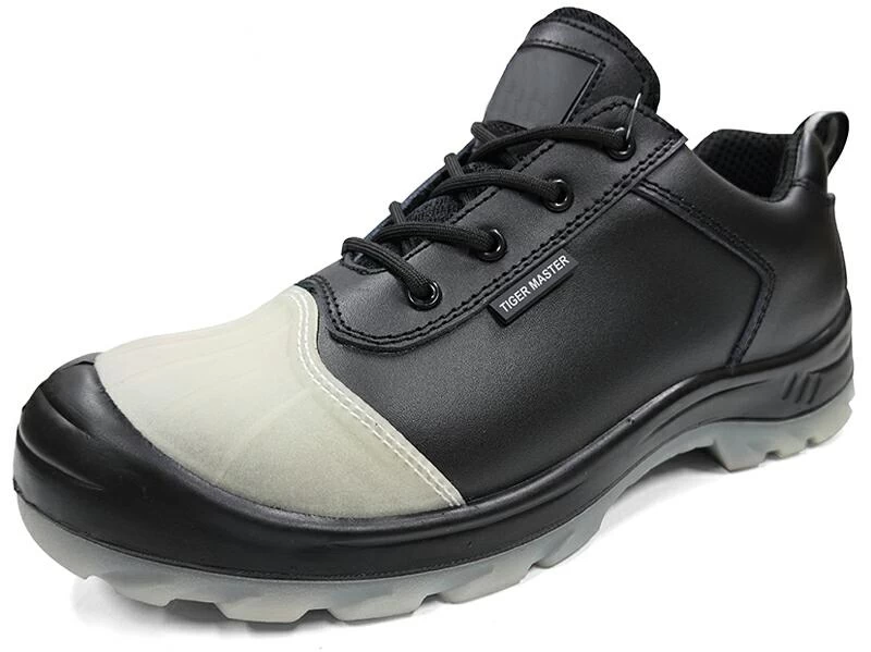 SJ0250L CE con punta de acero autoluminiscente para evitar la perforación de zapatos de trabajo de cuero para hombres