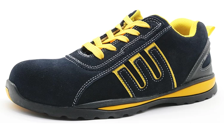 TM224 Oil acid proof rubber sole light weight steel toe protection sport safety shoes
