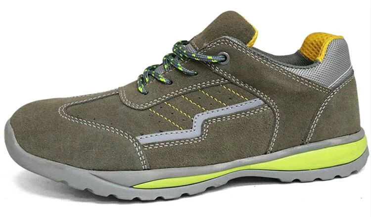 SRS007 resistente à abrasão antiderrapante moda esporte sapatos de segurança biqueira de aço