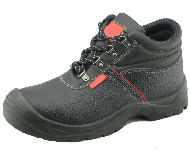 Steel toe and steel plate buffalo leather industrial work shoes