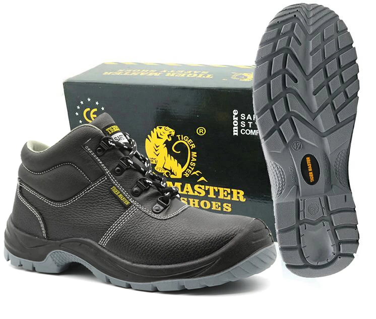 TM055 مضاد للانزلاق مقاومة للثقب النمر ماجستير ماجستير ماجستير مضاد السلامة السلامة الأحذية الصلب أخمص القدم