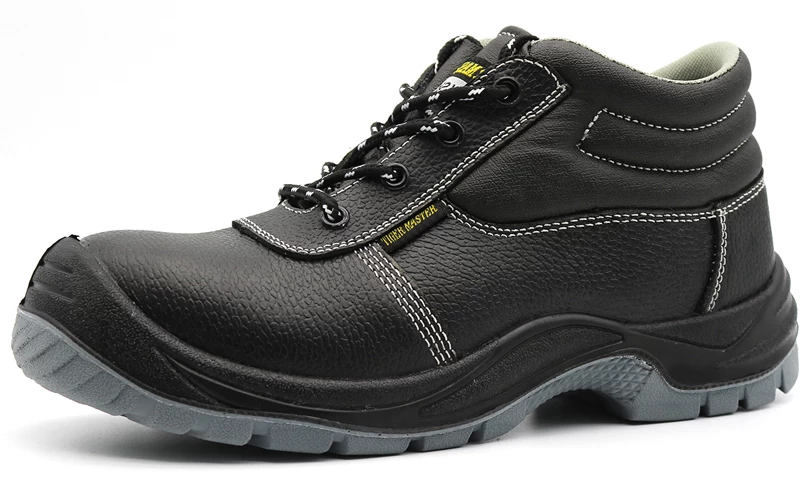 TM2006 Óleo ácido resistente antiderrapante biqueira de aço à prova de furos sapatos masculinos de segurança no trabalho preto